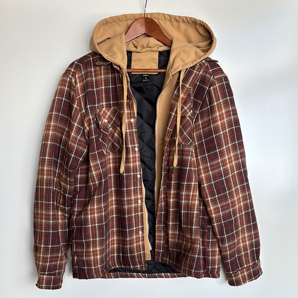 Stylish Plaid Flannel Jacket